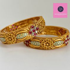 Gold bangles, Indian bangles, Antique Rajwadi Openable bangles, Temple Jewelry, South Indian jewelry, Indian Pakistani bangles for wedding 1pc Sold as a single bangle Antique Meenakari Bangles With Matte Gold Plating South Indian Bangles Antique Bangle This is 100% Handmade jewelry. So Color, shades, and texture displayed may slightly vary from the actual product due to digital image limitations. We request you consider these minor variations. Please expect the possibility of some slight imperfections when buying handmade jewelry. If you have any questions, please message or email us. Arrives in the gift box. Please let me know if you have any questions. Thank you so much for visiting my shop Meenakari Bracelets For Marriage And Diwali, Kundan Bracelets With Motifs For Wedding, Meenakari Bracelet For Marriage During Diwali, Festive Cutdana Bracelets For Marriage, Meenakari Bangle For Marriage, Traditional Kundan Bangle For Marriage, Traditional Marriage Bangle, Festive Kundan Bangle For Marriage, Diwali Motif Bangle Bracelets