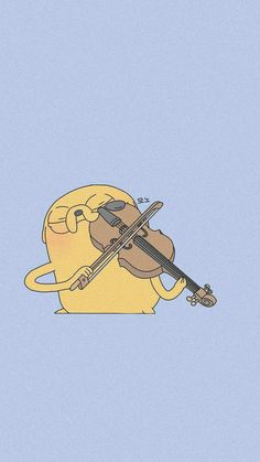 Em um fundo roxo, está Jake, de Hora de Aventura, tocando um violino. Cute Violin Wallpaper, Violin Background Wallpapers, Piano Pfp Aesthetic, Violin Wallpaper Aesthetic, Violin Background, Violin Wallpaper, Wallpaper Violin, Violin Aesthetic