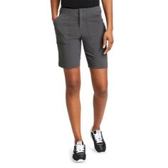 Take to the trails with our popular Horizon Bermuda Shorts. They're made of durable stretch fabric that's built to keep you moving while going off the beaten path thanks to natural sun protection.Models shown are 5'9" to 5'11" tall, wearing size S/4 or L/12. Womens Athletic Shorts, Plus Size Brands, Eddie Bauer Women, Jeans For Short Women, Khaki Shorts, Bottom Clothes, Striped Shorts, Athletic Women, Eddie Bauer