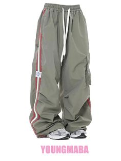 Find Cargo Pants Women Wide Leg Pants Striped Sports Sweatpants Drawstring Trousers on eBay in the category Clothing, Shoes & Accessories>Women>Women's Clothing>Pants. Punk Pants, Pant Women, Women Cargo Pants, Sports Sweatpants, Pants Baggy, Trouser Outfits, Pants Women Fashion, Casual Wide Leg Pants, Outfit Trends