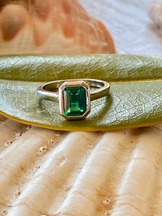 14k Emerald Ring, Green Emerald Bezel Ring, Emerald Cut Bezel Ring, Emerald Bezel Engagement Ring, Emerald Solitaire Ring, May Birthstone - Etsy Bezel Engagement Ring Emerald, Emerald Bezel Engagement Ring, Emerald Bezel Ring, Antique Emerald Ring, Emerald Solitaire Ring, Emerald Band Ring, Emerald Stone Rings, Silver Emerald Ring, Engagement Ring Emerald