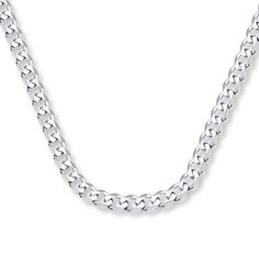 Stylish yet casual, this 24-inch curb chain for him lends a finishing touch to any outfit. Crafted of 14K white gold, the necklace secures with a lobster clasp. Gold Chain Men, How To Clean Gold, Black Hills Gold Jewelry, Clean Gold Jewelry, Jewelry Education, Jewelry Advice, Curb Chain Necklace, Gold Chains For Men, Mens Chain Necklace