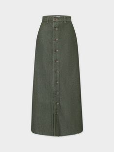 This Button Down Fringe Skirt-Olive is a must-have for any fashion-forward individual. This skirt features a unique button-down design and stylish fringe detailing. Green Button-up Bottoms, Fall Denim Skirt With Button Closure For Work, Classic Cotton Skirt With Button Closure, Fall Workwear Denim Skirt With Buttons, Buttoned Denim Skirt For Workwear In Fall, Khaki Bottoms With Buttons, Green Skirt With Button Closure, Chic Green Skirt With Button Closure, Green Button-up Bottoms For Fall