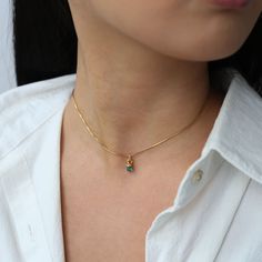 Emerald Choker • Raw Gemstone Crystal Necklace 24k Gold Minimalist Gold Emerald Gemstone Necklace, Gold Emerald Birthstone Necklace In Minimalist Style, Minimalist Gold Emerald Birthstone Necklace, Gold Minimalist Emerald Birthstone Necklace, Minimalist May Birthstone Crystal Necklace, Minimalist Emerald Necklace Clavicle Chain As Gift, Minimalist Gold Emerald Necklace As Gift, Minimalist Emerald Clavicle Necklace As Gift, Minimalist Emerald Gemstone Necklace Gift