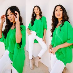 bold colors make the most fun outfits 🤩 ---> Couldn't Be Better bright Green Top Kelly Green Top, Spring Break Cruise, Fun Outfits, Beach Vacation Outfits, Cruise Outfits, Shop Tops, Cute Spring Outfits, Flowy Sleeves, Mint Julep