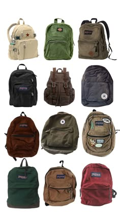 Dickies Corduroy Backpack, School Packback Aesthetic, Cool Backpack Aesthetic, Rory Gilmore Leather Backpack, High School Backpack Aesthetic, Aesthetic Bags For School Vintage, Black Jansport Backpacks Aesthetic Pins, Men Backpack Aesthetic, Backbags Aesthetic