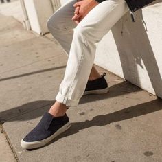 Casual, comfortable and easy to wear with anything. There’s no wondering why our crew lives in these. Hightop Shoes, Surf Style Men, Casual Slip On Shoes, Vans Slip On, Surf Style, Huntington Beach, High Top Shoes, Vans Classic Slip On Sneaker, Slip On Sneakers