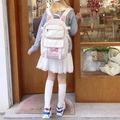 This Kawaii Colorful Bunny School Backpack is the perfect companion for stylish students who want to make a statement. Crafted from high-quality materials with playful bunny details and vibrant colors, this backpack adds a touch of sophistication to any outfit. It's the perfect blend of artistic flair mixed with practicality: a work of art you can carry to school, work, or the library. White Harajuku Backpack For Students, White Harajuku Student Backpack, White Harajuku Style Student Backpack, Kawaii Backpack With Cute Design For Students, Cute White Backpack For Study, Kawaii White Backpack For Students, Trendy Cute Design Backpack For School, Trendy School Backpack With Cute Design, Trendy Backpack With Cute Design For School