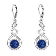 PRICES MAY VARY. 【Lapis Lazuli Earrings Design】: Exquisite spiral earrings paired with lapis lazuli make the entire earring look fashionable and exquisite, elegance and mystery. The lapis lazuli earrings is suitable for wearing in daily life, party, club, birthday, etc. 【Spiral Earrings for Women Size】： 42mm*12.8mm, weight:4.1g（a pair）, lightweight spiral earrings fit for all women and girls. 【Lapis Lazuli Leverback Earrings Material 】: The spiral dangle earrings is made of 925 sterling silver, Cat Eye Stone, Club Birthday, Spiral Jewelry, Black Onyx Earrings, Lapis Lazuli Earrings, Cats Eye Stone, Earrings Design, Spiral Earrings, Onyx Earrings