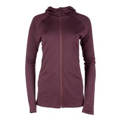 a women's hoodie jacket in purple