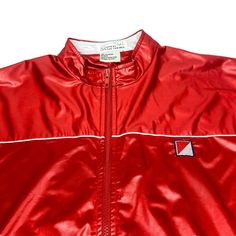 Retro Red Hooded Outerwear, Red Retro Windbreaker With Pockets, Retro Red Windbreaker With Pockets, Casual Red Sport Coat For Streetwear, Red Retro Outerwear With Pockets, Retro Red Outerwear With Pockets, Red Windbreaker For Spring Outdoors, Red Spring Windbreaker For Outdoor, Red Spring Windbreaker With Pockets