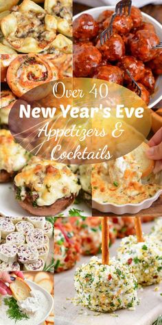 new year's eve appetizers and cocktails