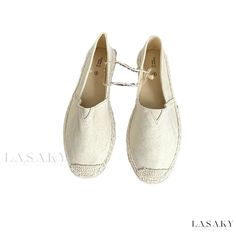 Lasaky - Linen Fisherman Style Casual Shoes in Various Sizes Fisherman Shoes, Fisherman Style, Canvas Material, Linen Fabric, Comfortable Shoes, Style Casual, Casual Shoes, Espadrilles, Heel Height