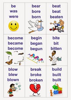 an english flash card with words and pictures