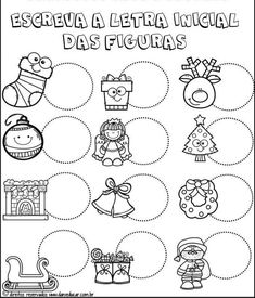 spanish christmas worksheet for kids with pictures and words to help them learn how to read