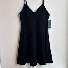 **This Item Is Part Of Our 5 For $25 Deal! Add 5 Items With Title Beginning In 5/$25 To Your Bundle, Make An Offer For $25! Brand: Wild Fable Style: Mini Dress Size: Medium Color: Black Condition: New With Tags Measurements Shown In Photos Material Shown In Photos Smoke Free Home Ships Same Or Next Day Bundle And Save, Or "Like" For A Private Offer <3 Please Comment With Any Questions, And Thank You So Much For Visiting My Closet! New To Poshmark? Use Code A_nguyen1022 For $10 Off Your First Pur Casual Fitted Mini Dress With Built-in Bra, Stretch Solid Lined Dress, Casual V-neck Dress With Built-in Bra, Fitted Sundress With Built-in Bra, Fitted A-line Dress With Built-in Bra, Solid Mini Dress With Built-in Bra, Sundress With Built-in Bra For Night Out, Black Stretch Dress With Built-in Bra, Black Spaghetti Strap Dress With Built-in Bra