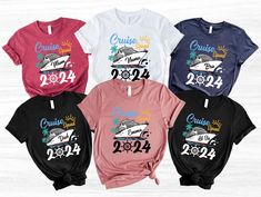 Cruise Group Shirts,Family Cruise 2024,Cruise Squad,Matching Cruise Tee,Cruise Women Tee,Girls Cruise Shirt,Cruise Birthday Tee,Travel Tee 🌿Our Products: Unisex T-Shirt , Women Vneck Shirt , Tank Tops , Adult Sweatshirt , Youth Sweatshirt, Hoodie ,Long Sleeve, Youth Shirt, Toddler Shirt, Baby BodySuit 📌Solid Colors are 100% SoftLume combed and ring-spun cotton. Heather colors are 60% combed and ring-spun cotton / 40% polyester. We're working with different shirt brands based on the color/size Group Cruise, Travel Tees, Cruise Shirt, Youth Shirt, Family Cruise, Group Shirts, Birthday Tee, Shirt Women, Family Shirts