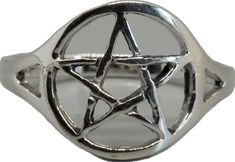 Nickel-free Gothic Ring, Nickel-free Gothic Metal Rings, Pentagram Ring, Pentagram Accessories, Pentagram Pendant, Statement Rings, 925 Sterling Silver, Sterling Silver, Silver