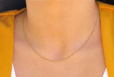 Perfect dainty piece to add to your collection for a layered look. This gold bead chain necklace can be worn alone or can be complemented with other necklaces for a layered look. Made in high-quality and authentic 14k gold-filled!Made in America!Fast Processing Time:It will take me 1-3 days to ship out your item.Packaging:Comes in a gift box with a pink ribbon. Perfect for gifting!Material:14k Gold Filled *This is authentic gold-filled!*Gold-filled items have a higher value compared to "plated" Trendy Gold Ball Chain Necklace, Minimalist Beaded Chain Layered Necklace, Minimalist Everyday Beaded Chain Layered Necklace, Minimalist Beaded Chain Layered Necklace As Gift, Delicate Chain Necklace With Round Beads, Delicate Beaded Chain Layered Necklace, Delicate Chain Charm Necklaces With Round Beads, Gold Minimalist Layered Necklace With Beaded Chain, Gold Dainty Beaded Necklace With Chain