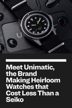 Get to know the people and philosophy behind hitmaker Unimatic's brutalist watches. Fifty Fathoms, Streamline Design, Watch Companies, Design Language, Rolex Submariner, Dive Watches, Watch Brands, Philosophy