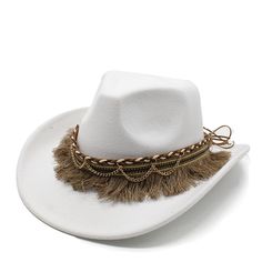 ProductNo SP240905GP9N Season All Season Style Training uniform,Casual,Vintage/Retro,Country Style Material Tweed Western White Cap Hat, White Cap For Western-themed Events, Retro White Hat For Rodeo, White Fedora Hat For Festival, Vintage White Fedora Hat, White Brimmed Hat For Festival, White Short Brim Hat For Festival, White Short Brim Festival Hats, Casual White Hat For Festival With Wide Brim