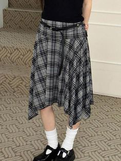 ⚡Buy 2024 Low Rise Plaid Asymmetric-Hem Midi A-Line Skirt Black S under $23.00 in Skirts at AnotherChill.com Online. Style: Casual/Street/Y2K/Sweet/Vintage/Preppy. Fabric Content: Polyester. Fit Type: Slim Fit. Length: Midi Skirt. ✓2024 S/S OUTFITS. Check reviews and buy Low Rise Plaid Asymmetric-Hem Midi A-Line Skirt today. Casual Asymmetrical Relaxed Skirt, Trendy Black Skirt With Asymmetrical Hem, Casual Asymmetrical Denim Skirt, Casual Asymmetrical Skirt, Black High-low Hem Skirt For Fall, Fitted High-low Hem Skirt For Fall, Casual Fitted Bottoms With High-low Hem, Casual Pleated Skirt With Asymmetrical Hem, Casual Fitted Asymmetrical Skirt