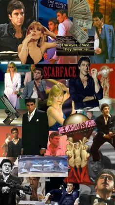 the collage shows many different people and their roles in movies, films, and television