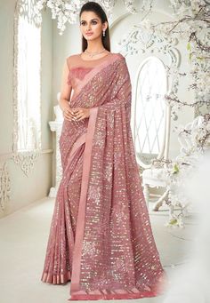 Kajol Saree, Party Wear Sarees Online, Peach Saree, Indian Designer Sarees, Peach Blouse, Indian Sarees Online, Utsav Fashion, Elegant Attire, Black Saree