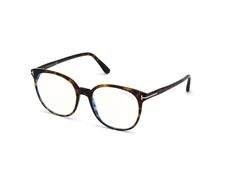 Tom Ford 5671FB Eyeglasses made by Tom Ford are Women's Eyeglasses. They have a Round shape, and come in 3 colors, which are Classic Dark Havana/ Blue Block Lenses, Shiny Black/ Blue Block Lenses, and Shiny Transparent Blush/ Blue Block Lenses with size 5518-140. Blue Block, Eyeglasses For Women, Tom Ford, Blue Light, Havana, Round Shape, Cat Eye Glass, Black Blue, Blue Black