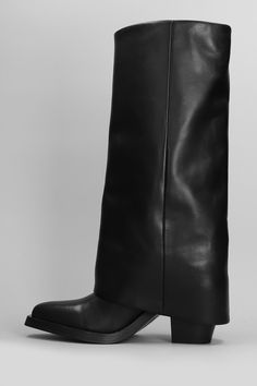 Jackson texan boots in black leather, pointed toe, slip on, lapel, micro studs detail, banana heel, leather sole, 80 mm heel, 100% leather, Made in Italy Luxury Leather Slip-on Boots, Black Textured Leather Boots, Black Ankle-high Moto Boots With Leather Sole, Black Leather Snip Toe Knee-high Boots, Luxury Leather-sole Moto Ankle Boots, Valentino Garavani Bag, Marni Bag, Versace Shop, Tom Ford Handbags