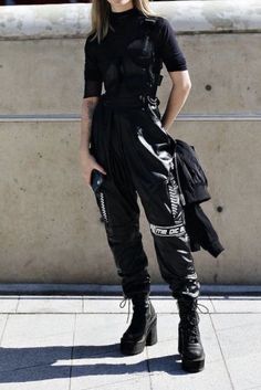 Celana Jogger Wanita, Techwear Fashion, Mode Kpop, Tomboy Style Outfits