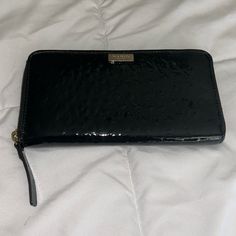 Brand New!!! Never Used Kate Spade Black Wallet For Everyday Use, Black Kate Spade Wallet For Everyday Use, Kate Spade Black Rectangular Wallet, Kate Spade Black Leather Wallet, Black Leather Kate Spade Wallets, Everyday Black Kate Spade Wallet, Kate Spade Black Wallet With Interior Card Slots, Kate Spade Chic Wallet, Kate Spade Black Evening Wallet