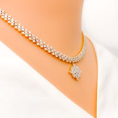 diamond-timeless-studded-square-diamond-set Formal Yellow Gold Diamond Necklace, Gold Diamond Necklaces For Formal Occasions, Formal Yellow Gold Hand-set Necklace, Exquisite Gold Diamond Necklace For Formal Events, Formal Gold Diamond Necklaces, Formal Yellow Gold Hand Set Necklace, Formal Hand Set Yellow Gold Necklace, Formal Gold Diamond Necklace, Luxury Cubic Zirconia Diamond Necklace For Formal Occasions