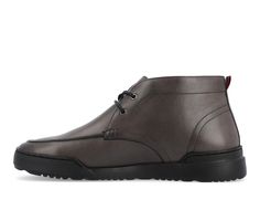 Style comes easy with the Banks chukka boot by Thomas & Vine in your rotation. This genuine leather casual style is detailed with a classic two-eye lace-up closure and a round moc-toe for a modern look. Comfort details like a 12 mm Tru Comfort Foam™ footbed, cushioned collar, and a flexible ExtraLight® outsole finish the design for the best fit and feel. Genuine Leather upper, Lace up closure,1\ heel, Moc Toe, Tru Comfort Foam™ footbed, EVA (Ethylene Vinyl Acetate) outsole, Cushioned collar for Casual Black Chukka Boots With Leather Footbed, Casual Moc Toe Lace-up Boots For Work, Casual Leather Lace-up Boots With Textured Sole, Formal High-top Chukka Boots With Stitched Sole, Casual High-top Lace-up Boots With Stitched Sole, Casual Lace-up Chukka Boots For Work, Casual High-top Lace-up Work Boots, Casual High-top Lace-up Boots For Work, Black Casual Lace-up Boots With Moc Toe