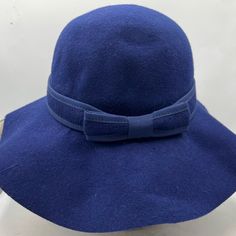 Sears Blue Floppy Hat. Os. 100% Wool. Brim Is 3.5” Wide. Two Ribbons Inside To Adjust Size Msrp. $38. Nwt. Wide Brimmed, Floppy Hat, Color Blue, Women Accessories, Wool, Band, Hats, Women Shopping, Blue