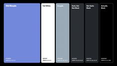 an image of the different shades of paint for walls and floors that are blue, white, gray, black