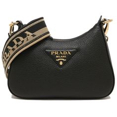 Prada Shoulder Bag Vitello Dyno Soft Mini Bag Black Color: Nero C 1 Brand Name: Prada Material (Fabric/Wool): Genuine Leather Designer Everyday Bag With Logo Strap, Designer Bags With Logo Strap For Everyday, Designer Bags With Logo Strap, Designer Leather Bag With Logo Strap, Luxury Crossbody Bag With Logo Strap, Luxury Shoulder Bag With Logo Strap For Everyday Use, Formal Crossbody Bag With Logo Strap, Luxury Leather Bags With Logo Strap, Luxury Bags With Logo Strap And Top Handle