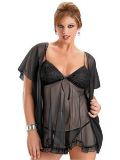 https://www.nyteez.store/collections/plus-size-1/products/escante-plus-size-lingerie-babydoll-and-robe-set Black Sheer Robe, Sheer Coat, Plus Size Babydoll, Plus Size Baddie Outfits, Coat Set, Sheer Robe, Black Babydoll, Plus Size Sleepwear, Lingerie Babydoll