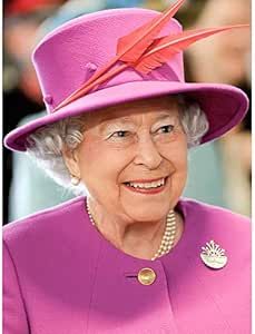 Rouse Portrait Queen Elizabeth II England Photo Art Print Canvas Premium Wall Decor Poster Mural