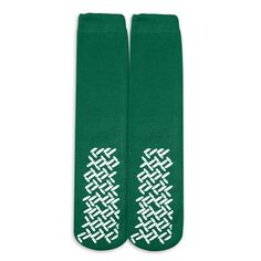 Comfortable Rubber Bottom Slipper Sock, Fits men's shoe size up to Size 10, 85% Polyester 15% Nylon, Latex Free, Ankle length for extra comfort Size: L-XL.  Color: Green.  Gender: unisex.  Age Group: adult. Hospital Socks, Grippy Socks, Medical Hospital, Men's Shoe, Slipper Socks, Latex Free, Socks And Hosiery, Men Shoes Size, Socks Women