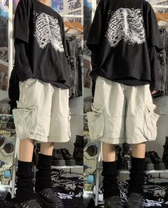 Homelesscore Outfits, Streetcore Outfit, Urbancore Outfit, Grunge Fairycore Outfits Masc, Summer Alt Outfits Masc, Masculine Emo Outfits, Emo Masc Outfits, Transmasc Outfits Summer, Cute Masc Outfits