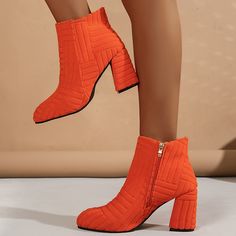 Category:Boots; Upper Materials:Polyester; Season:Winter,Fall; Heel Type:Chunky Heel; Gender:Women's; Toe Shape:Pointed Toe; Style:Casual; Heel Height(inch):<1; Outsole Materials:Rubber; Occasion:Daily; Closure Type:Zipper; Listing Date:11/16/2023; Production mode:Self-produce; 2024 Trends:Combat Boots; Foot Length:; Foot Width:; Size chart date source:Provided by Supplier. Fall Heel, Cheap Ankle Boots, Boots Combat, 2023 Trends, Shoes Boots Ankle, Platform Block Heels, Combat Boot, 2024 Trends, Fashion High Heels