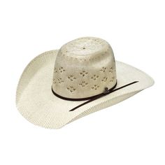 Style number: A73240 Ivory cowboy hat Bangura straw Comfort sweatband Ariat pin 2 cord chocolate hatband Crown: 5-3/8" Brim: 4-1/4" Brown Cowboy Hat, Short Uggs, Western Boots For Men, Straw Cowboy Hat, Boot Jewelry, Work Boots Men, Hoodies Mens, Arabian Horse, Hat Band