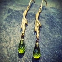 "*New, 14k Gold and Faceted Peridot Budding Branch Earrings, elegantly celebrate the cyclical rebirth of the natural world 🌿🍃🌟" Branch Earrings, Earrings Nature, Nature Earrings, Bee Earrings, Small Shops, Sterling Jewelry, Jewelry Cleaner, Timeless Treasures, Etsy Jewelry