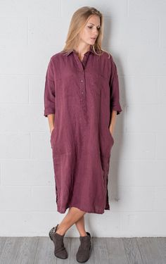 Plus size oversized tshirt dress - 100% European flax - pre-washed/pre-shrunk - medium weight linen - soft and comfortable - great texture and lovely wrinkles Chic Oversized Short Sleeve Dresses, Casual Oversized Half-sleeve Dress, Casual Oversized Half Sleeve Dress, Oversized Half Sleeve Casual Dress, Oversized Short Sleeve Dress For Daywear, Oversized Short Sleeve Midi Dress For Daywear, Lagenlook Midi Dress With Short Sleeves, Short Sleeve Lagenlook Dresses For Fall, Elegant Oversized Short Sleeve Midi Dress