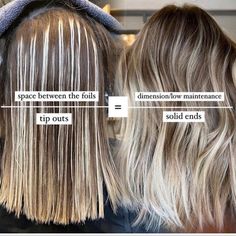 Low Maintenance Babylights, Hair Stylist Tips, Igora Vibrance, Blonde Foils, Hair Foils, Highlights Lowlights, Hair Color Formulas, Hair Techniques, Low Maintenance Hair