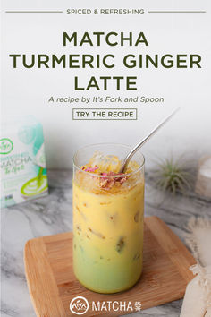 the recipe for matcha turmeric ginger latte