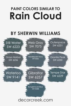 paint colors similar to rain cloud by sherwin williams info graphic design color chart