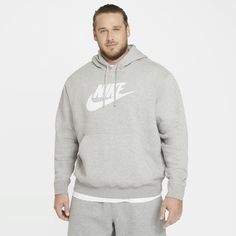 A closet staple, the Nike Sportswear Club Fleece Pullover Hoodie gives you soft comfort in a street-ready style for an elevated, everyday look that you really can wear every day. Nike Gloves, Grey Hoodie Men, Nike Sportswear Club Fleece, Men's Sportswear, Sports Sweatshirts, Nike Sweatshirts, Outdoor Men, Nike Hoodie, Mens Sportswear