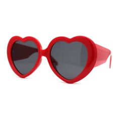 Yet another amazing iteration of ever popular heart shaped sunglasses. Made unique with a bubbly thick frame and temple. You will enjoy these shades all summer long. 100% UV400 polycarbonate gradient lenses will give you maxim vision protection with perky style. (b402) Size: 5 7/8" (150mm) x 2 3/8" (59mm).  Color: Red.  Gender: female.  Age Group: adult. Arm Heart, Shaped Sunglasses, Heart Shaped Sunglasses, Heart Sunglasses, Oversized Sunglasses, Cloth Bags, Sunglasses Accessories, Gender Female, Heart Shapes